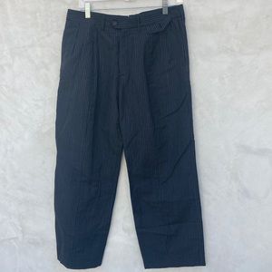 NEIL BARRETT black, pinstriped trousers